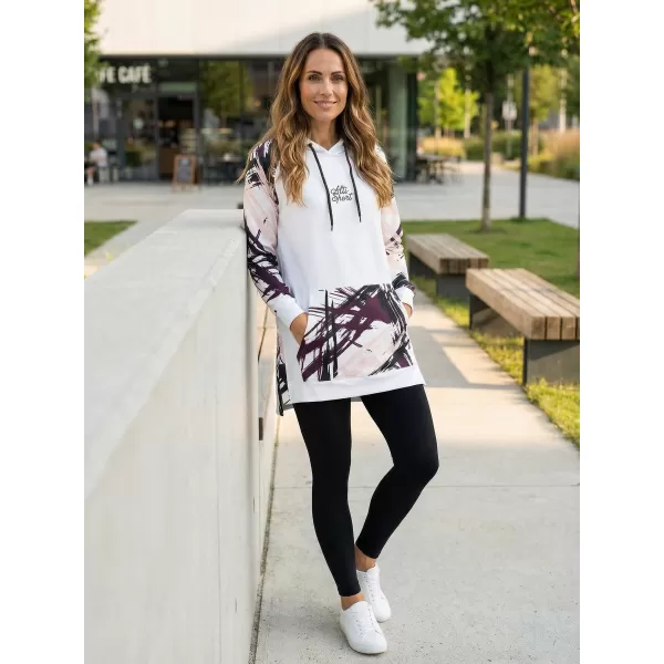  Ženski funkcionalni produljeni sweatshirt premium ALTISPORT VOJ/ALW039MI03 BIJELA 