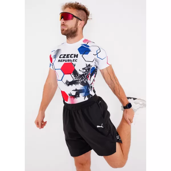  Muška funkcionalna kompresijska majica kratkih rukava premium ALTISPORT VOJ/ALM036TR04 HEKSA BIJELA 