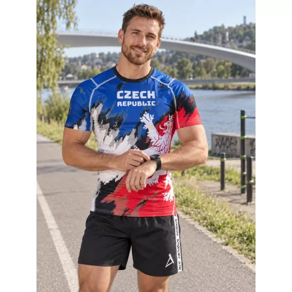  Muška funkcionalna kompresijska majica kratkih rukava premium ALTISPORT VOJ/ALM036TR04 PRUGE 