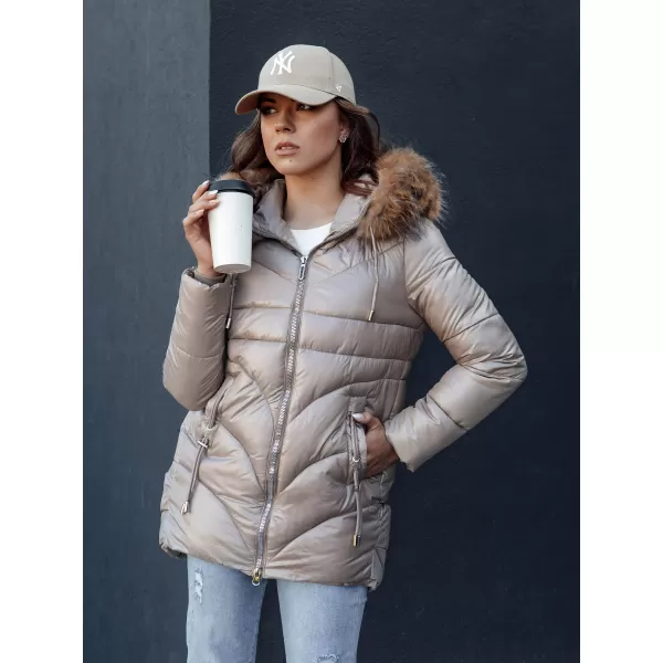  Ženska jakna DSTREET WINTERCHIC KARAMELA 