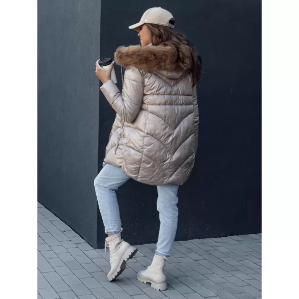  Ženska jakna DSTREET WINTERCHIC KARAMELA 