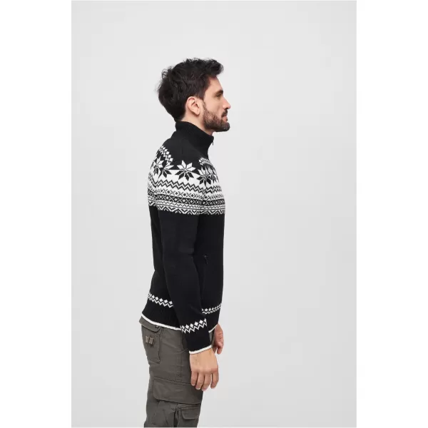  Muška dukserica BRANDIT CARDIGAN NORWEGER BD5030 CRNI 