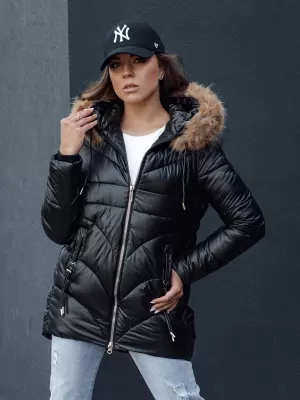 Ženska jakna DSTREET WINTERCHIC CRNI