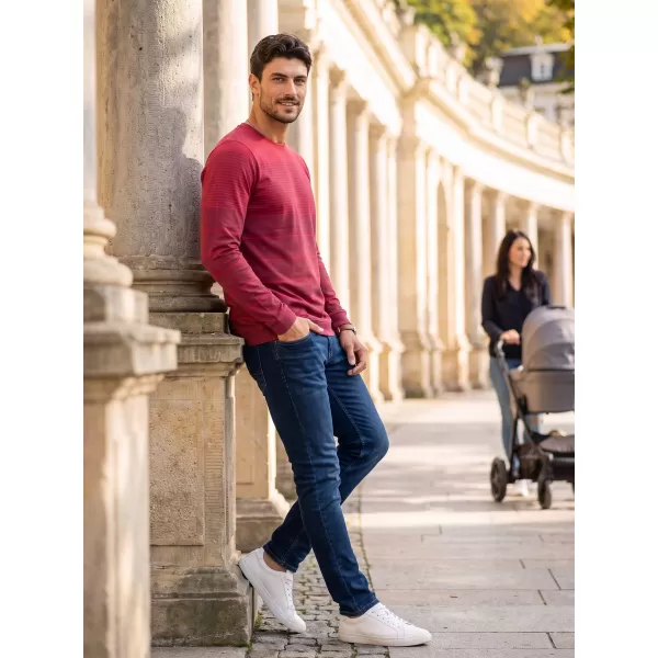  Muška majica kratkih rukava ALTISPORT DAIRUS TAMNOCRVENA 