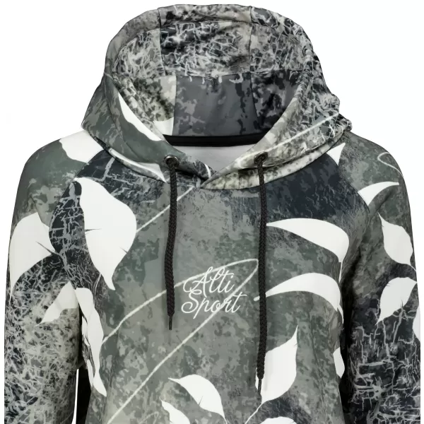  Ženski funkcionalni produljeni sweatshirt premium ALTISPORT VOJ/ALW020MI03 CRNO-BIJELO 