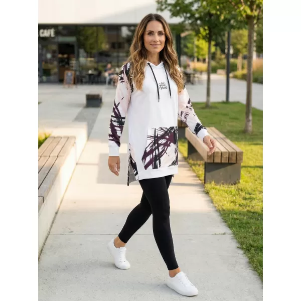  Ženski funkcionalni produljeni sweatshirt premium ALTISPORT VOJ/ALW039MI03 BIJELA 