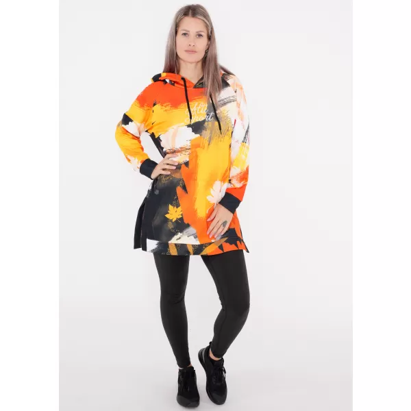  Ženski funkcionalni produljeni sweatshirt premium ALTISPORT VOJ/ALW019MI03 NARANČASTA 