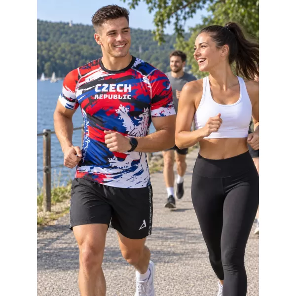  Muška funkcionalna kompresijska majica kratkih rukava premium ALTISPORT VOJ/ALM036TR04 ČEŠKI 