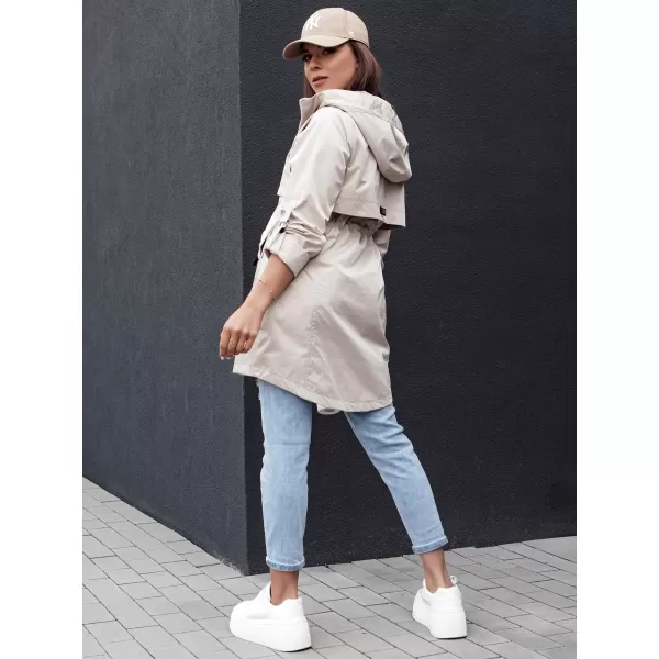  Ženska jakna DSTREET STYLE QUEEN TY4394 SVIJETLO SIVE BOJE 