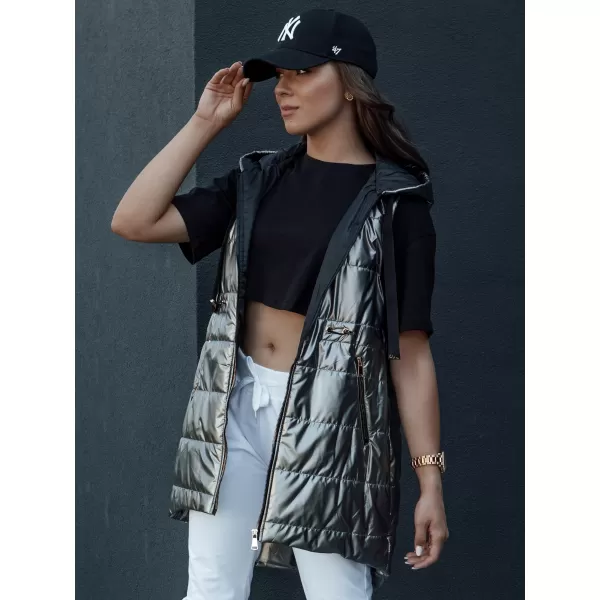  Prsluk DSTREET PIXIECODE TY4437 TAMNO SIVA 