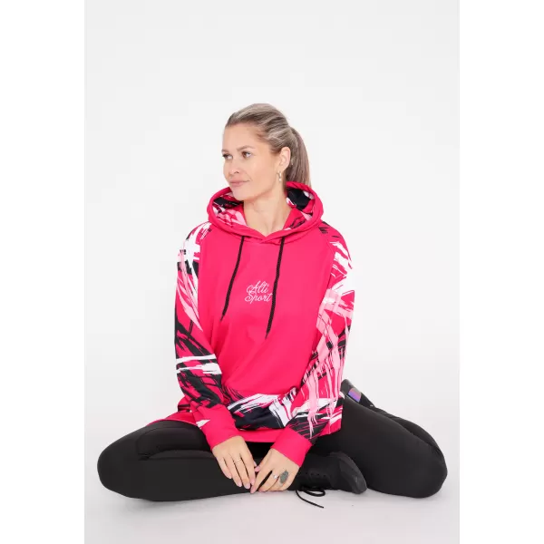  Ženski funkcionalni produljeni sweatshirt premium ALTISPORT VOJ/ALW039MI03 VIVA MAGENTA 
