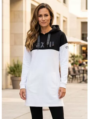 Ženski sweatshirt KIXMI TIARA BIJELA