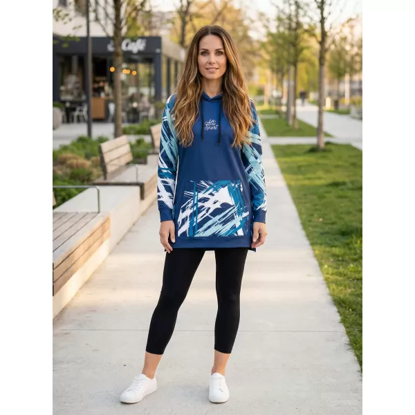  Ženski funkcionalni produljeni sweatshirt premium ALTISPORT VOJ/ALW039MI03 NAVIKE 