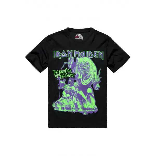  Muška majica kratkih rukava BRANDIT IRON MAIDEN BD61050 CRNA 