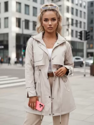 Ženska parka DSTREET BRENS LIGHT BEIGE Dstreet1