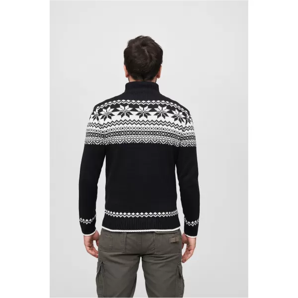 Muška dukserica BRANDIT CARDIGAN NORWEGER BD5030 CRNI 