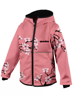 Dječja softshell jakna WAMU SAKURY RUŽIČASTI