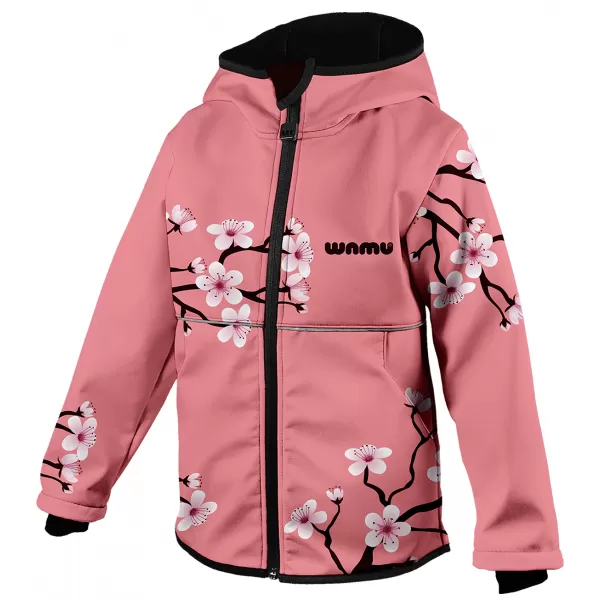  Dječja softshell jakna WAMU SAKURY RUŽIČASTI 