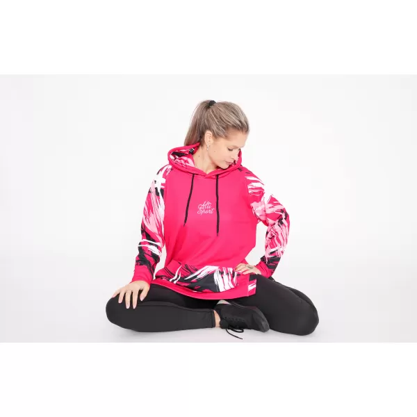  Ženski funkcionalni produljeni sweatshirt premium ALTISPORT VOJ/ALW039MI03 VIVA MAGENTA 