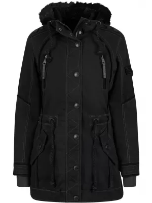 Ženska parka BRANDIT BD33122 CRNA