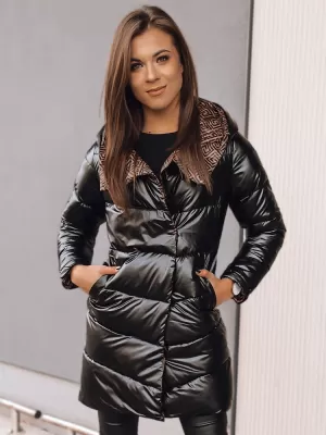 Ženska jakna DSTREET DELSY LONG TY3481 CRNI