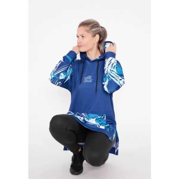  Ženski funkcionalni produljeni sweatshirt premium ALTISPORT VOJ/ALW039MI03 NAVIKE 
