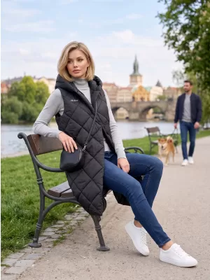 Ženski prsluk ALTISPORT DANIELA CRNA