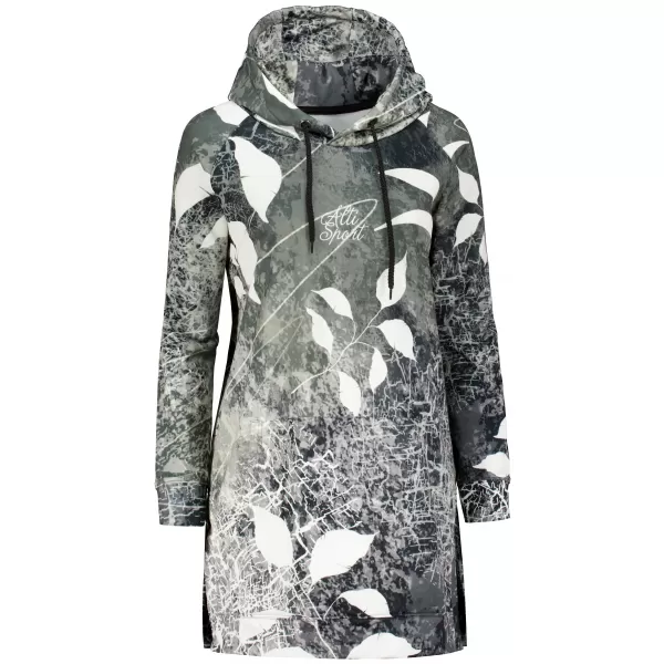  Ženski funkcionalni produljeni sweatshirt premium ALTISPORT VOJ/ALW020MI03 CRNO-BIJELO 
