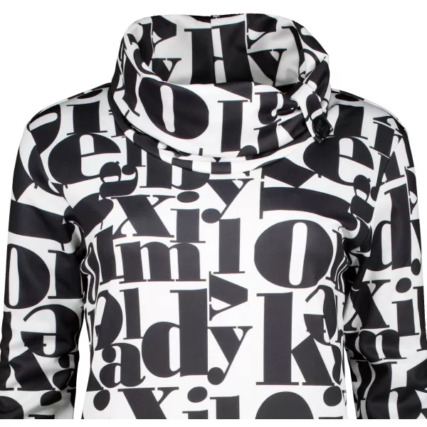  Ženski sweatshirt KIXMI TRACY CRNO BIJELI 