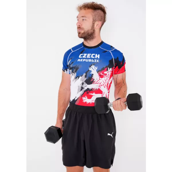  Muška funkcionalna kompresijska majica kratkih rukava premium ALTISPORT VOJ/ALM036TR04 PRUGE 