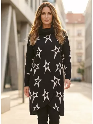 Ženski pulover KIXMI TONYA CRNA