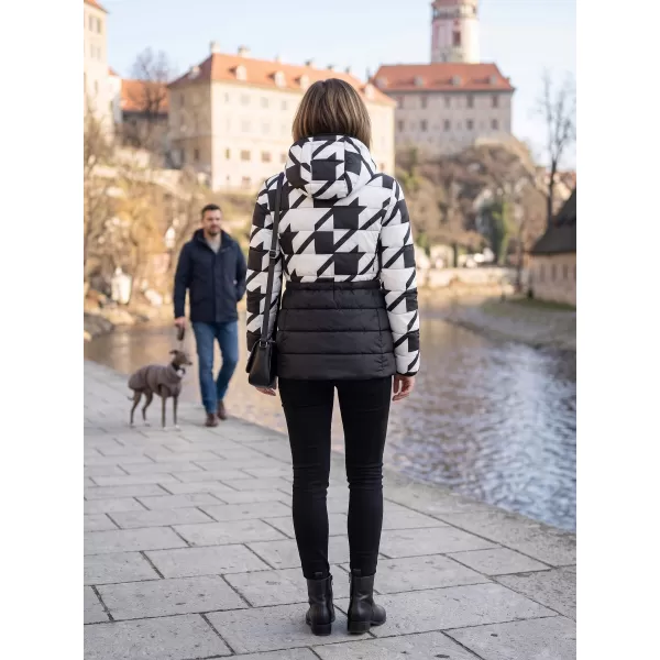  Ženska jakna ALTISPORT DARCIA CRNO/BIJELO 