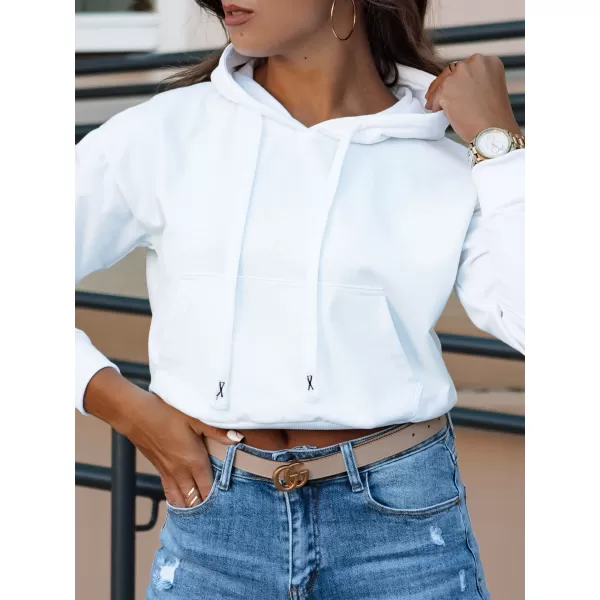  Ženska majica DSTREET TRENDHOOD BY1310 BIJELA 