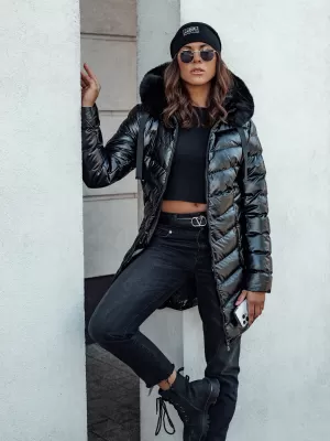 Ženska jakna DSTREET CRYSTAL CRNI
