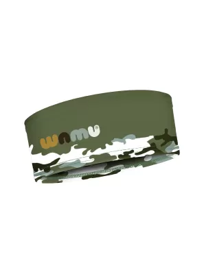 Dječja sportska traka za glavu CAMOUFLAGE KHAKI WAMU