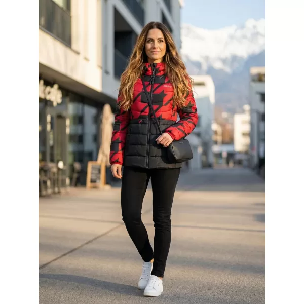  Ženska jakna ALTISPORT DARCIA CRNO/CRVENO 