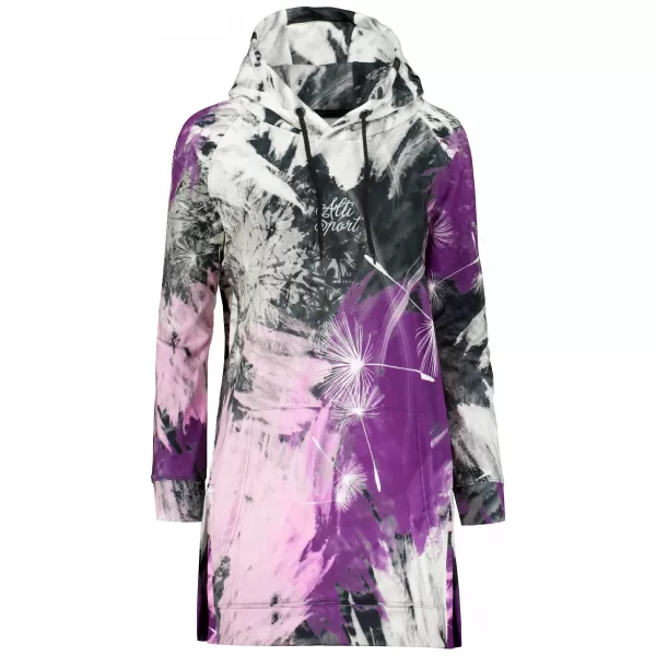  Ženski funkcionalni produljeni sweatshirt premium ALTISPORT VOJ/ALW016MI03 LJUBIČASTA 