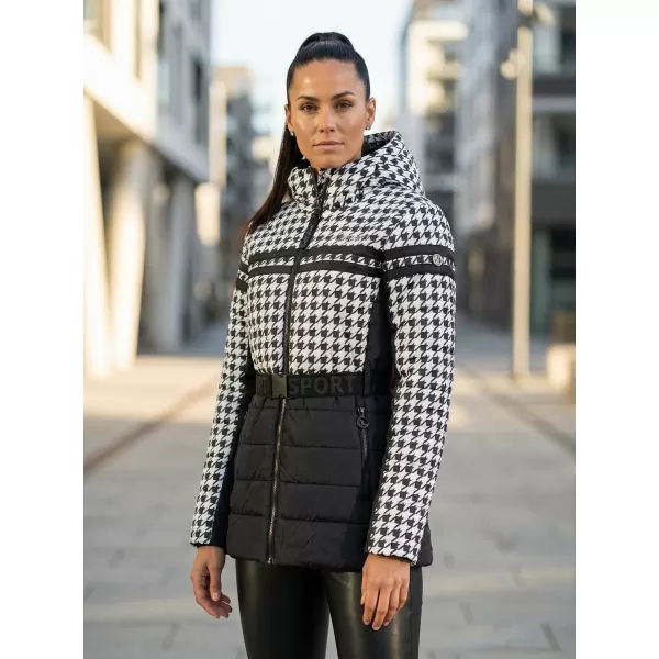  Ženska jakna ALTISPORT DEBORA CRNO BIJELI 