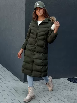 Ženski kaput DSTREET LUXWARM DARK GREEN Dstreet1