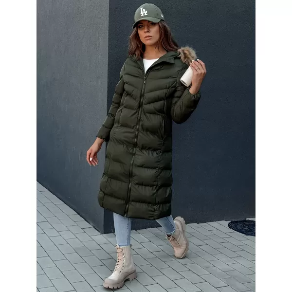  Ženski kaput DSTREET LUXWARM DARK GREEN Dstreet1 
