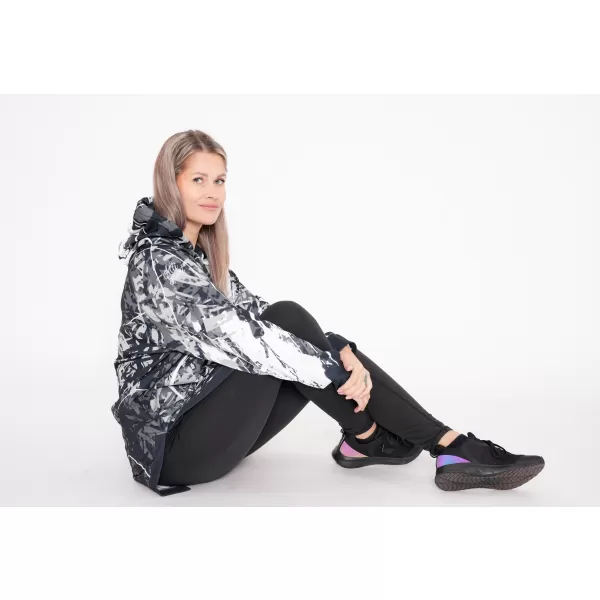  Ženski funkcionalni produljeni sweatshirt premium ALTISPORT VOJ/ALW018MI03 CRNO-BIJELO 