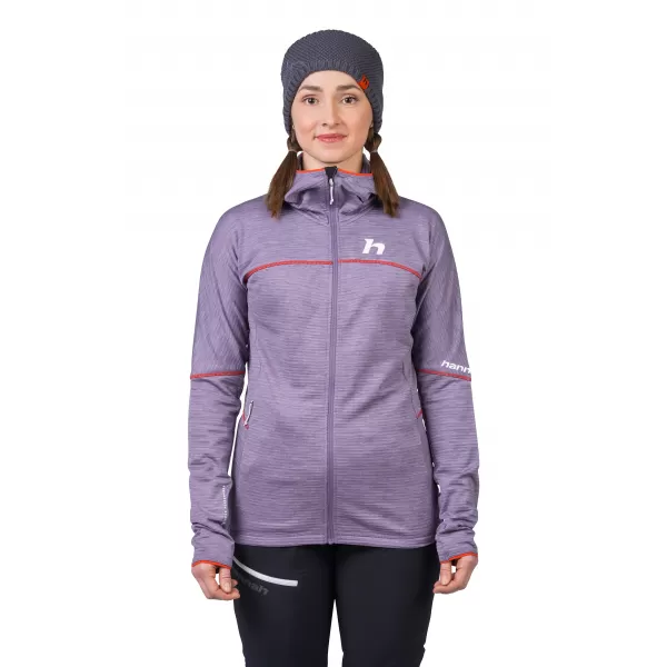  Ženski sweatshirt HANNAH MEDA HOODY LAVANDA SIVA MEL 