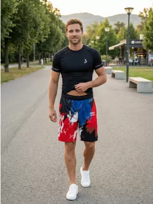 Muške premium funkcionalne kratke hlače bez džepova ALTISPORT VOJ/ALM036KRA02 PRUGE