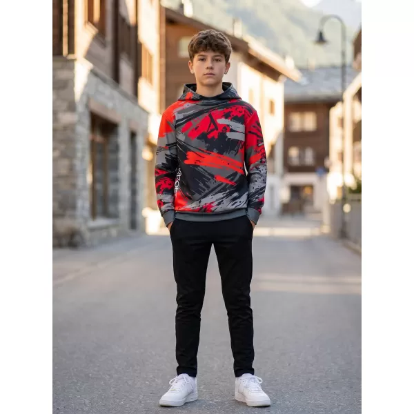  Dječja vrhunska funkcionalna majica ALTISPORT VOJ/ALK014MI01 CRNO/CRVENO 