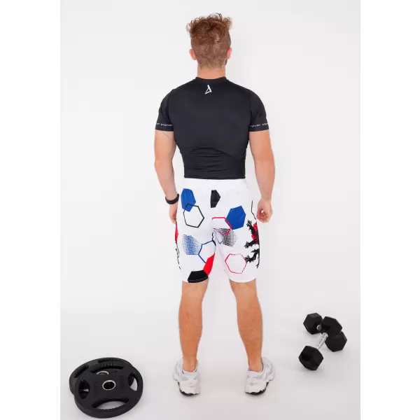  Muške premium funkcionalne kratke hlače bez džepova ALTISPORT VOJ/ALM036KRA02 HEKSA BIJELA 