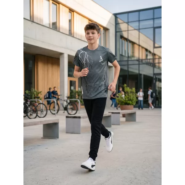  Dječja premium funkcionalna majica ALTISPORT VOJ/ALK004TR01 GRAFIT 