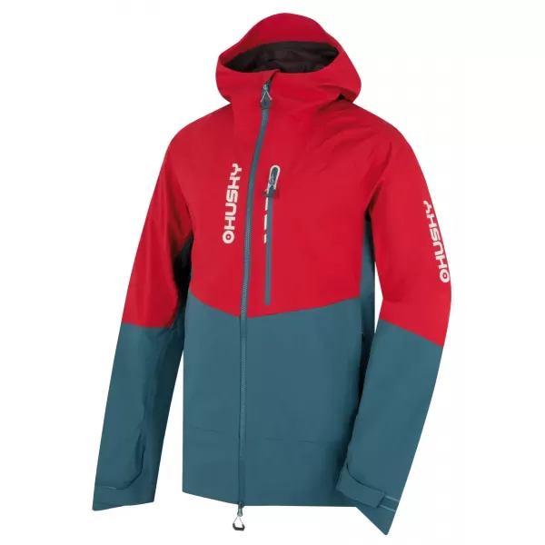 Muška hardshell jakna HUSKY NICCO M CRVENO/TIRKIZNO 