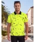 Muška funkcionalna majica kratkih rukava s vrhunskom kragnom ALTISPORT VOJ/ALM034TR05 NEON ŽUTA