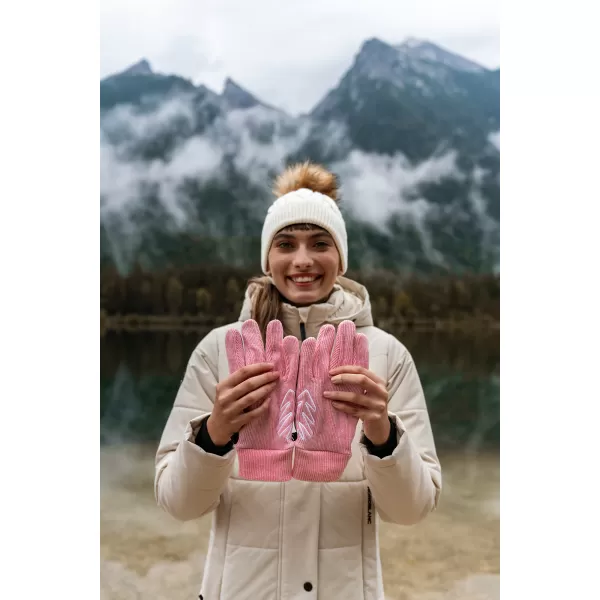  Pletene rukavice NORDBLANC CLUTCH NBWG7853 RUŽIČASTA 