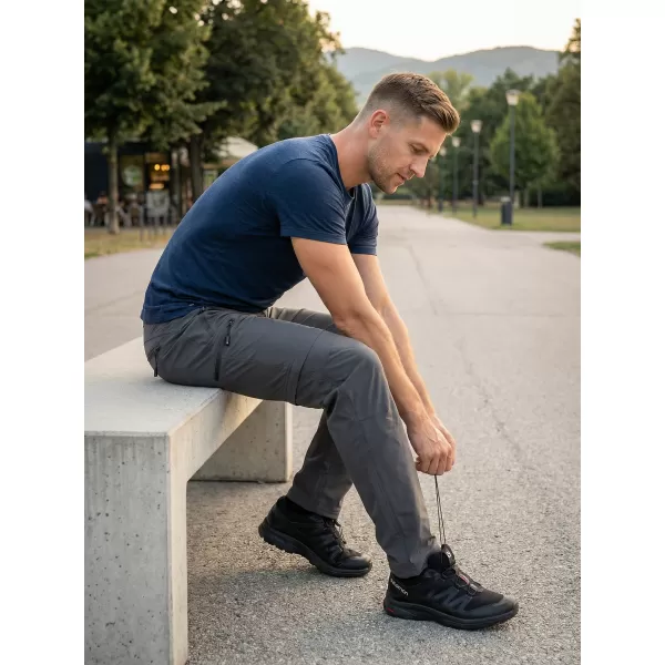  Muške hlače/kratke hlače ALTISPORT NoPrint NP/ALM2021NJ UGLJIK 